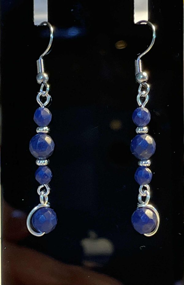 Lapis Lazuli Dangle Earrings - Image 2
