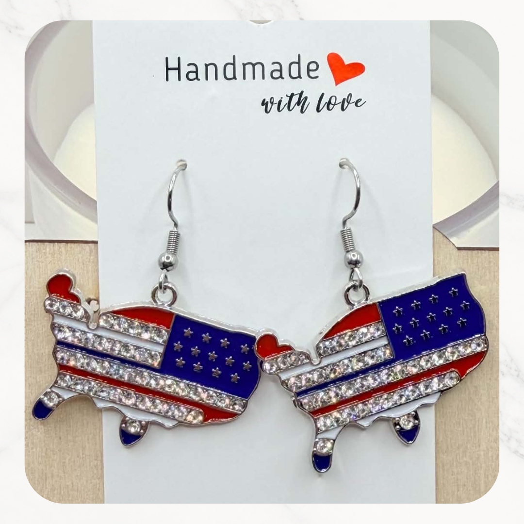 Patriotic Charm Earrings - Image 3