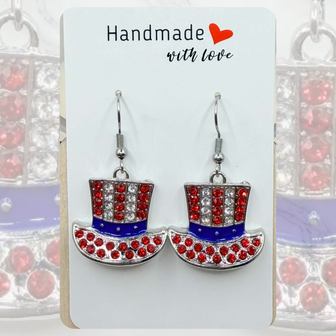 Patriotic Charm Earrings - Image 7