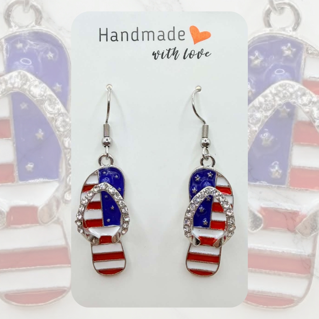 Patriotic Charm Earrings - Image 6