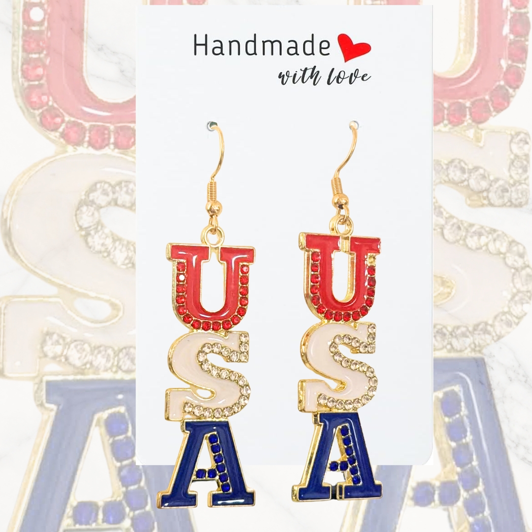 Patriotic Charm Earrings - Image 4